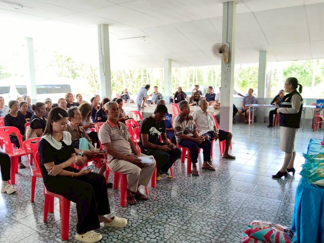 ลงพื้นที่จัดทำแผนชุมชน ณ ศาลาประชาคม หมู่ที่ 8 บ้านศรีควนทอง